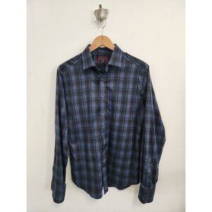 UNTUCKit Bacaro blue plaid button down long sleeve shirt M